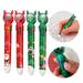 Hesroicy 4/8Pcs Retractable Ballpoint Pen - Multi-purpose Smooth Writing 10 Color Christmas Elk Push Type Pen for Children