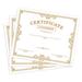 Inkdotpot Pack Of 25 Golden Certificate of Completion Award Certificate For Students- Certificate of Achievement Awards and Certificates for School- 8x10 inch
