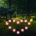 Mnycxen 4PCS Solar Garden Lights LED Solar Valentine s Day Lawn Tree Plug Lights Outdoor Stakes Decorations