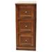 American Heartland Poplar 3 Drawer File Cabinet Havana Gold