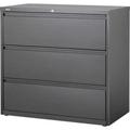 Lorell 36 in. Hanging File Drawer Lateral Files Charcoal