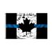 3 x5 House Decoration Flag Canadian Canada Thin Banner Yard Blue Line Flag Combination Flag Gift with Brass Flags_ Banners & Accessories