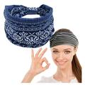 Women Yoga Sports Wide Headband Boho Hair Band Turban Headwrap Headwear