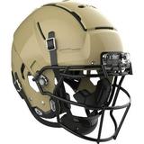 Schutt F7 VTD Adult Football Helmet with Carbon Steel Mask (Metallic Vegas Gold XL Black ROPO-NB)