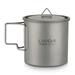 Lixada Ultralight Titanium Cup Portable Camping Picnic Cup Mug with Foldable Handle 300ml / 350ml / 450ml / 550ml / 650ml / 750ml