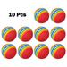 YLLSF 10pc Golf Swing Training Foam Balls Indoor Practice Rainbow Sponge Balls