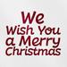 Transparent Decal Stickers Of We Wish You A Merry Christmas (Burgundy) Premium Waterproof Vinyl Decal Stickers For Laptop Phone Accessory Helmet Car Window Mug Tuber Cup Door Wall Dec ANDVER10g8154RE