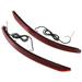 Unique Bargains 1 Pair Rear Bumper Reflector Fog Brake Light Flowing Light Red for Hyundai Elantra