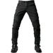 Hanas 2023 Mens Pants Motorcycle Protective Trousers Men s Motorcycle Jeans Breathable Wear-Resistant With 2 Pairs Of Hip And Knee Protectors Removable Pads Black XXXXL