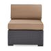 Biscayne Armless Chair With Cushions - Mocha