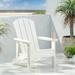 Oaks Aura Classic Pure White Outdoor Solid Wood Chair Garden Lounge Chair