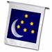 Moon n Stars On Dark Blue 18 x 27 inch Garden Flag fl-44860-2