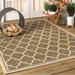 Trebol Moroccan Trellis Textured Weave Indoor/Outdoor Area-Rug Coastal Easy-Cleaning HighTraffic LivingRoom Backyard Non Shedding