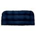 RSH DÃ©cor Indoor Outdoor Single Tufted Wicker Loveseat Cushion Large Classic Cobalt Blue