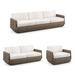 Avila Seating Replacement Cushions - Loveseat, Custom Sunbrella Rain, Rain Brick Loveseat - Frontgate