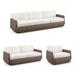 Avila Seating Replacement Cushions - Sofa, Solid, Performance Rumor Snow Sofa - Frontgate