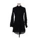 H&M Casual Dress - Shirtdress: Black Dresses - Women's Size 6