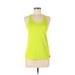 Nike Active Tank Top: Green Solid Activewear - Women's Size Medium