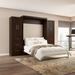 Wade Logan® Arlex Pur Queen Bed & Storage Units w/ Drawers & Doors (115W) Wood in Brown | 87.87 H x 114.57 W x 91.97 D in | Wayfair