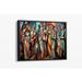 Amrita Sen Street Gathering Framed On Canvas Print Canvas | 25.25 H x 33.25 W x 1.75 D in | Wayfair SECA1PFBK32x24