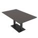Skutchi Designs, Inc. Small 6 Person Rectangular Conference Table w/ Double Bases Wood/Metal in Black | 29 H x 59.5 W x 35.5 D in | Wayfair