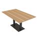 Skutchi Designs, Inc. 6x3 Rectangular Conference Table w/ Double Bases Wood/Metal in Brown | 29 H x 71.5 W x 35.5 D in | Wayfair