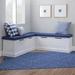 Lark Manor™ Selby Upholstered Corner Bench w/ Hidden Storage Wood in Blue | 18.2 H x 45.5 W x 16.5 D in | Wayfair AF5E89C1E83D4E2BA3E66CB794C65A42