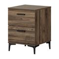 South Shore Slendel 2 - Drawer End Table Wood in Brown | 23.5 H x 16.75 W x 17 D in | Wayfair 14724