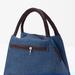 Gracie Oaks Thick Women's Leisure Insulated Picnic Tote Bag, Service for 1 Cotton Canvas in Blue | 7.09 H x 9.84 W x 5.51 D in | Wayfair