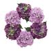 The Holiday Aisle® Faux Hydrangea 18" Wreath in Indigo | 5 H x 18 W x 18 D in | Wayfair BD7CAE46EF6049579672B983A3F6F1C0