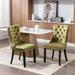 House of Hampton® dining chairs, modern dining chairs, kitchen chairs Wood/Upholstered/Velvet in Green | 37.4 H x 25.5 W x 19.7 D in | Wayfair