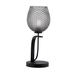 Ivy Bronx Francina Metal Table Lamp Glass/Metal in Black | 18.75 H x 7 W x 7 D in | Wayfair E7E36C65E93F4BA9AEC09DBC10688C63
