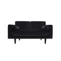 Habitat Jacob Fabric 2 Seater Sofa - Black