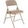 National Public Seating | NPS Pack of (4), 18-3/4&quot; Wide x 16&quot; Deep x 29-1/2&quot; High, Steel Folding Chair w/ Fabric Padded Seat - Beige | Part #2201