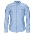 Levis LS BATTERY HM SHIRT SLIM men's Long sleeved Shirt in Blue