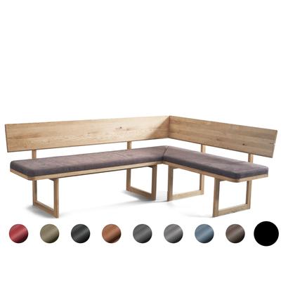 Schösswender »Deven« Eckbank 160/230 cm / Gavin 07 hellblau / Wildeiche Samtöl Image