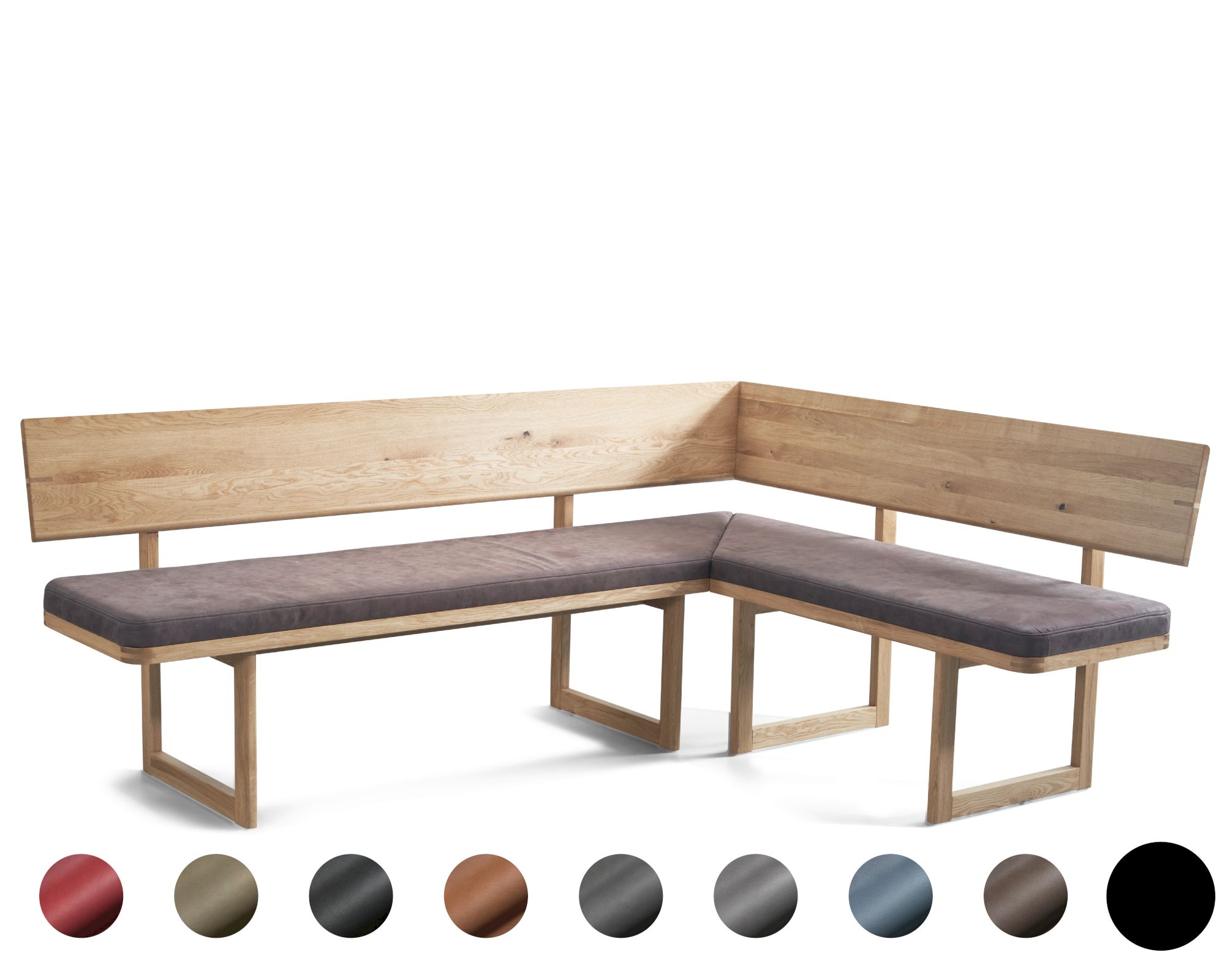 Schösswender »Deven« Eckbank 160/250 cm / Gavin 03 beige / Wildeiche Samtöl Image