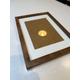 Solid Walnut Oak Maple Mahogany Picture Frame Supplied With White Mount