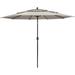 9.75ft Outdoor Patio Market Umbrella with Hand Crank and Tilt