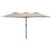 15' Outdoor Patio Market Umbrella with Hand Crank