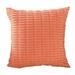 Njshnmn Decorative Square Throw Pillow Covers 18 x 18 Corduroy Outdoor Pillow Covers Light Orange