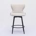 Modern 180° Swivel Bar Stool Chair with Metal Legs,Set of 2