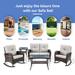 Outdoor Loveseat Sofa Coffee Table Rocking Chair SIde Table Set