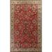 All-Over Floral Tabriz Persian Large Vintage Rug Handmade Wool Carpet - 9'10" x 15'8"