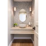 Odelia Mini 22 in. W x 28 in. H Oval Frameless Wall Mount Bathroom Vanity Mirror with Polished Edge - 22" x 28"