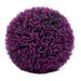 Artificial Plant Topiary Ball Artificial Greenery Ball Decorative Faux Boxwood Decorative Foliage Artificial Decorative Holiday Plants Spring Summer Faux Plant Decor (Purple 18cm=7.1in)