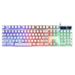 Gaming Keyboard 104 Keys Mechanical Fell Wired USB Keyboards RGB LED Backlit for Overwatch LOL White