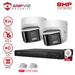Anpviz 8CH PoE Turret Security Camera System with AI Human/Vehicle Detection 2pcs 8MP PoE Cameras with Mic Smart Dual Light Color Night Vision 4K 8CH NVR with 2TB HDD for 24/7 Recording