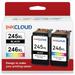 245XL Ink Cartridges for canon ink 245 and 246 PG-245XL CL-246XL for Canon Pixma MX492 MX490 MG3022 MG2920 MG2522 TS202 MG2420 MG2520 MG2922 IP2820 Printer Ink (1 Black 1 Tri-Color)