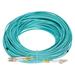 Uxcell 50 Meters 164Ft Fiber Patch Cable Multimode LC-LC OM3 LSZH Fiber Optic Jumper Green For Network Transceiver 1Pcs